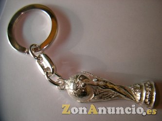 LLAVERO DE PLATA CON FOTO COLOR